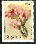 Guyana 1985-89 Orchids Series 2 plate 49 (Sanders' Reichenbachia) 200c unmounted mint, SG 2605