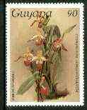 Guyana 1985-89 Orchids Series 1 plate 89 (Sanders' Reichenbachia) 90c unmounted mint, SG 1749