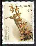 Guyana 1985-89 Orchids Series 1 plate 84 (Sanders' Reichenbachia) 90c unmounted mint, SG 1668