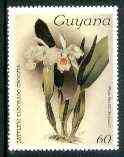 Guyana 1985-89 Orchids Series 1 plate 93 (Sanders' Reichenbachia) 60c unmounted mint, SG 1733