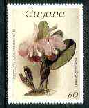 Guyana 1985-89 Orchids Series 1 plate 95 (Sanders' Reichenbachia) 60c unmounted mint, SG 1666