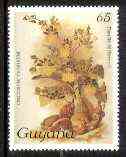 Guyana 1985-89 Orchids Series 1 plate 88 (Sanders' Reichenbachia) 65c unmounted mint, unlisted by SG without surcharge*