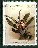 Guyana 1985-89 Orchids Series 2 plate 66 (Sanders' Reichenbachia) 280c unmounted mint, unlisted by SG without surcharge (SG 2583var)