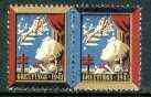 Cinderella - United States 1943 Christmas TB Seal se-tenant pair unmounted mint