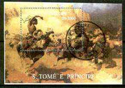 St Thomas & Prince Islands 1999 Wild West m/sheet fine cto used