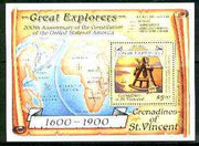 St Vincent - Grenadines 1988 Explorers $5 m/sheet (Sextant & Map) unmounted mint SG MS 572a.