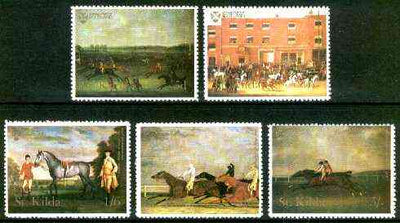 St Kilda 1969 Painting of Horses perf set of 5 values only (5d, 1s, 1s6d, 2s6d & 5s) unmounted mint*