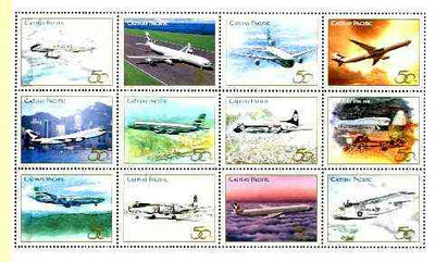 Cinderella - 1996 set of 12 aircraft specially produced for 50th Anniversary of Cathay Pacific unmounted mint