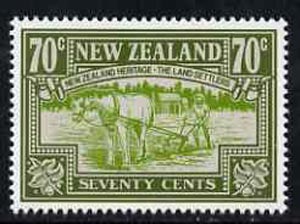 New Zealand 1988 Ploughing 70c (from Heritage set 2nd issue) unmounted mint, SG 1507