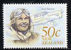 New Zealand 1990 Jean Batten 50c (Pilot & Percival) from Heritage set 5th issue unmounted mint, SG 1549