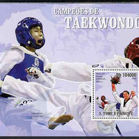 St Thomas & Prince Islands 2009 Taekwondo - Espinoza perf s/sheet unmounted mint