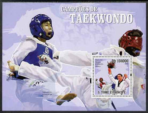 St Thomas & Prince Islands 2009 Taekwondo - Espinoza perf s/sheet unmounted mint