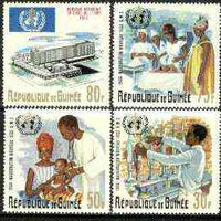 Guinea - Conakry 1967 Inauguration of World Health Organisation set of 4 unmounted mint, SG 574-77*