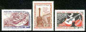 Chile 1972 Tourism Year of the Americas set of 3 unmounted mint, SG 702-4*