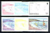 Montserrat 1986 Sailing & Windsurfing 70c (from Tourism set) set of 6 imperf progressive proofs comprising the 4 individual colours plus 2 & 3-colour composites, as SG 710