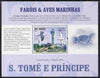 St Thomas & Prince Islands 2009 Lighthouses and Sea Birds - Norther Fulmar perf s/sheet (Portuguese Text) unmounted mint