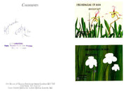 Bhutan 1990 Orchids - Paphiopedilum haynaldianum & Paphiopedilum niveum imperf m/sheets mounted in Folder entitled 'Your Proofs from the House of Questa', signed and approved by Director PTT, exceptionally rare ex Government archives (Sc 886 & 892)