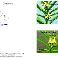 Bhutan 1990 Orchids - Vanda cristata & Vanda alpina imperf m/sheets mounted in Folder entitled 'Your Proofs from the House of Questa', signed and approved by Director PTT, exceptionally rare ex Government archives (Sc 890 & 888)