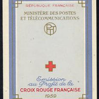 France 1959 Red Cross Booklet complete and pristine, SG XSB9, Yv 2008