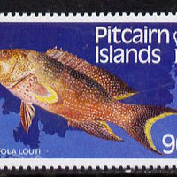 Pitcairn Islands 1988 Fish 90c with wmk s/ways inverted SG 312Ei (blocks & gutter pairs available pro rata) unmounted mint