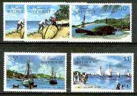 St Vincent - Grenadines 1974 Bequia Island #1 set of 5 (incl both 5c) unmounted mint, SG 30-34*