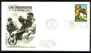 United Nations (NY) 1966 UN Military Observers 15c on illustrated cover with first day cancel