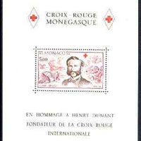 Monaco 1978 Birth Anniversary of Henri Dunant (Founder of Red Cross) m/sheet unmounted mint, SG MS 1382, Mi BL 13