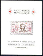 Monaco 1978 Birth Anniversary of Henri Dunant (Founder of Red Cross) m/sheet unmounted mint, SG MS 1382, Mi BL 13