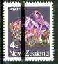 New Zealand 1982-89 Amethyst 4c from Minerals def set with vert black line opt for PO training school use unmounted mint, as SG 1280