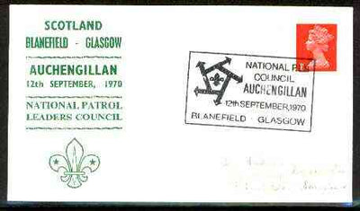 Great Britain 1970 Commemorative cover for Auchengillan National Patrol Leaders Council with special illustrated cancel