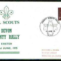 Great Britain 1975 Commemorative cover for Devon County Rally with special illustrated cancel