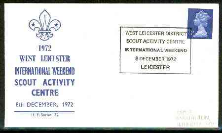 Great Britain 1972 Commemorative cover for West Leicester International Weekend with special cancel