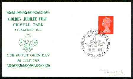 Great Britain 1969 Commemorative cover for Gilwell Park Golden Jubilee with special 'Cub Scout Open Day' cancel