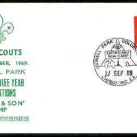 Great Britain 1969 Commemorative cover for Gilwell Park Golden Jubilee with special 'Father & Son Camp' cancel