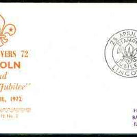 Great Britain 1972 Commemorative cover for Lincoln Diamond Jubilee with special illustrated cancel