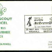 Great Britain 1974 Commemorative cover for Avon Jamboree with special illustrated cancel