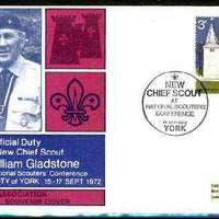 Great Britain 1972 Illustrated Commemorative cover for Sir William Gladstone with special 'New Chief Scout' cancel