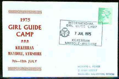 Great Britain 1975 Commemorative cover for Kilkerran Girl Guide Camp with special illustrated cancel