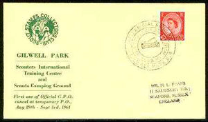 Great Britain 1961 Commemorative cover for Gilwell Park Int Training Centre with special illustrated 'Reunion' first day cancel