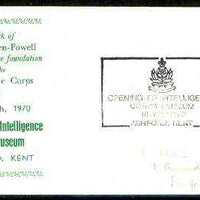 Great Britain 1970 Commemorative cover for Opening of Intelligence Corps Museum with special illustrated cancel