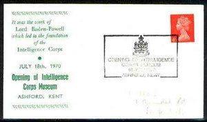 Great Britain 1970 Commemorative cover for Opening of Intelligence Corps Museum with special illustrated cancel