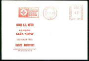 Great Britain 1972 commemorative cover for the 40th Anniversary of London Gang Show with special illustrated meter cancel