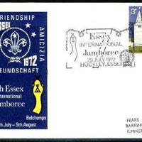 Great Britain 1972 illustrated cover for 7th Essex International Jamboree with special illustrated cancel