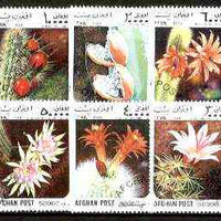 Afghanistan 1999 Cacti complete set of 6 values fine cto used*