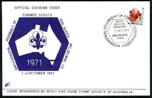 Australia 1971 9th Assembly of Former Scouts & Guides commemorative cover with special General Assembly cancel