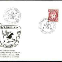 Norway 1969 Commemorative card for Jørstadmoen National Scout Camp with special illustrated cancel