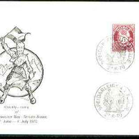 Norway 1970 Commemorative card for Speidarleiren Førde County Scout Camp with special illustrated cancel