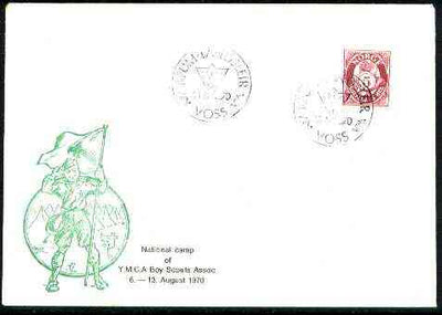 Norway 1970 Commemorative cover for Kfum Landsleir National YMCA Scout Camp with special illustrated cancel