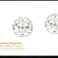 Germany - West 1971 Commemorative cover for 25th Anniversary Wuppertal Scouts with special illustrated cancel