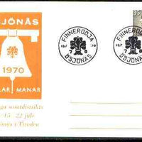 Sweden 1970 Commemorative card for Ösjönäs Scouts with special illustrated cancel